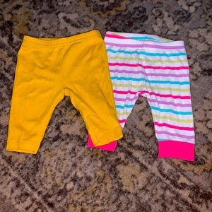Baby girl Capri leggings 0-3 months from children’s place and child of mine
